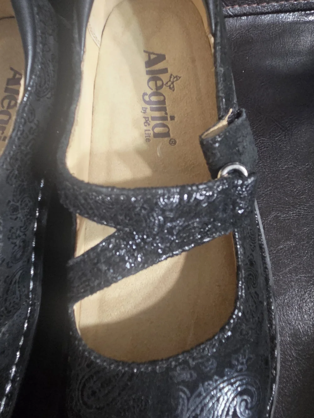 Alegria Women's Black Mary Jane Flats